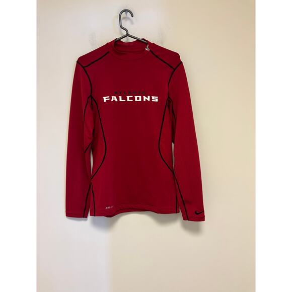 Nike Atlanta Falcons Dri-Fit Training Long Sleeve Mock Neck Shirt Size Small - Picture 1 of 7